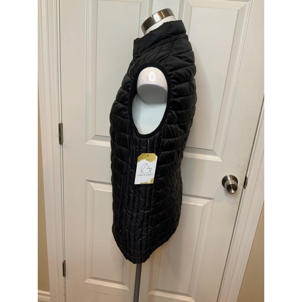 Zara Man Dark Gray Puffer Zip-Up Vest, Size Large - image 4